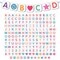 Carson Dellosa Crafty and Cool 216-Piece Bulletin Board Decorations, 3.5" Colorful Letters, Numbers, and Symbols for Party, Back to School Decorations, and Classroom Decor